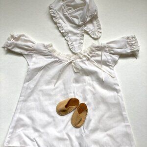 American Girl Pleasant Company Felicity NIGHT SHIFT Cap & MULES - RET